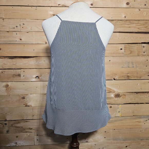LOFT Black and White Striped Camisole Tank XS - Picture 2 of 7